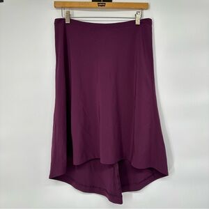 BCBG Paris Purple Hi Low Midi Skirt Sz 4